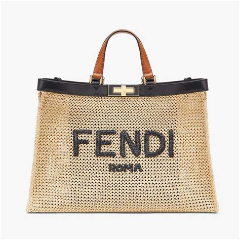 fendi peekaboo raffia|fendi peekaboo handbags.